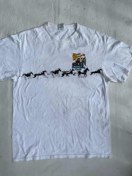 Horses biker sample tee